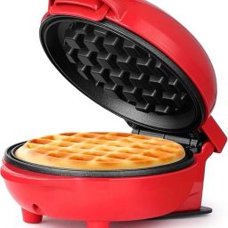 Mini Waffle Maker 4 Inch- 350 Watts: Stainless Steel Non-Stick Electric Machine Waffle Maker-37