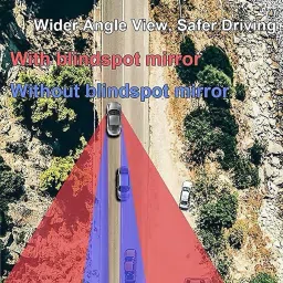 carworld Manual Blind Spot Mirror, Rear View Mirror For Universal For Car Universal For Car image 3