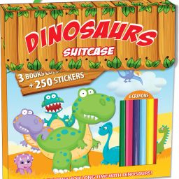 My First Dinosaur Colouring Activity Kit with 3 Books Sticker Sheet and 6 Colour Pencils and Handle-image-59