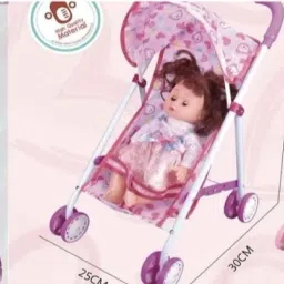 Baby Doll with pram and free poppet Pram-image-68