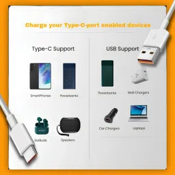 Anymobile USB Type C Cable 2 A 1 m 65W_10V/6.5A VOOC/DART/WARP/DASH/SUPERVOOC/SUPERDART FAST CHARGER image 4