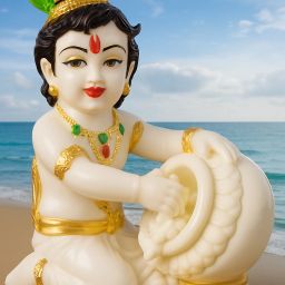 Laddu_4_250 Decorative Showpiece - 11 cm-image-25