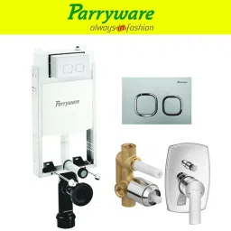 Half Frame Concealed Cistern, with divater body upper crust set of 1 pic 293 Dual Flush Tank-picture-2