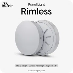 murphy 12-Watt Borderless Round LED Surface Mount Panel Light (Cool White, Pack of 2) Ceiling Light Ceiling Lamp image 2