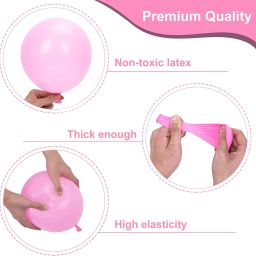 balloon and you Solid Happy birthday decoration items combo with white net, led ight & Balloon image 2