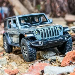 gk 1:32 Wrangler Rubicon Jeep Exclusive Alloy Metal Pull Back Die-cast Car-image-14