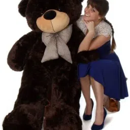 4 Feet Soft & Smooth Teddy Bear Very Smooth Toys Birthday Choclate (120 cm) - 120 cm-image-39