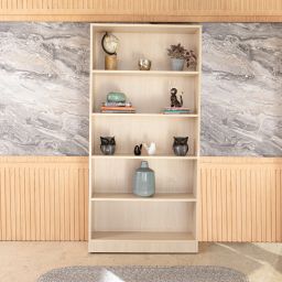 lussomobily 5 Layer Wooden Bookshelf Multipurpose Display Storage Unit Bookcases Engineered Wood Open Book Shelf-47