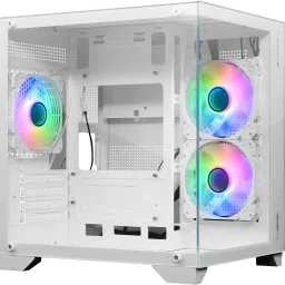 ZEBRONICS MERCURY Gaming Chassis, mATX/Mini ITX, 240mm AIO ARGB,Tempered Glass Cube Cabinet with USB 2.0 and USB 3.0 Ports Compatible with Gaming Console-19
