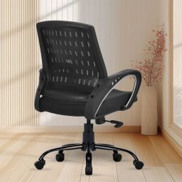 VAYON Ergonomic Chair with 3 Years Warranty, Home Desk Office Chair Fabric Office Arm Chair-image-27