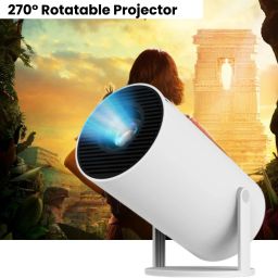 Clairbell Smart Projector for Home 4K Support Rotabable Design withApp Netflix,YouTubeK238 (4500 lm / 1 Speaker / Wireless / Remote Controller) Portable Projector-image-16