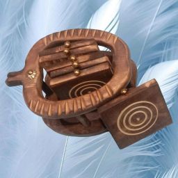 Round Reversible Wood Coaster Set-image-74