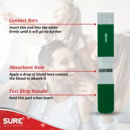 NISCOMED SuSugar Test Strips 25 | Accurate & Fast Results (Only Strips) | 25 Glucometer Strips image 5