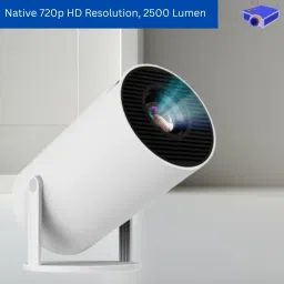 Guggu Mini HD Projector for Home 4KSupport With Built-in App Netflix/Prime/YouTubeJ162 (4500 lm / 1 Speaker / Wireless / Remote Controller) Portable Projector-10