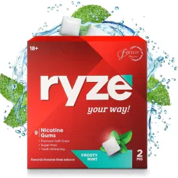 Nicotine Gums 2mg (Frosty Mint) - Combo Pack of 3 x 9 Gum Blister Smoking Cessations-picture-21