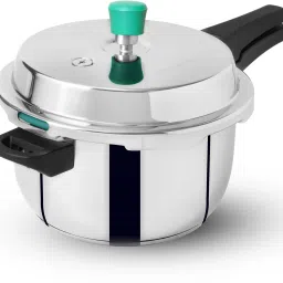 Stainless Steel Outer Lid Pressure Cooker with Triply Sandwich Bottom 5 L Induction Bottom Pressure Cooker-image-62