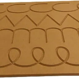dgcrayons Wooden Combo Basic Hand Move Writing Patterns Board Part 1 & 2 Writing Practice Wooden Tracing Slate Boards With Dummy Pencil Set of 2 Board For Learning Beginners Kids Boys Girls Age 2+ image 2