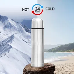 Stainless Steel Insulated Thermosteel Flip Lid Flask with Carrying Bag 1000 ml Water Bottle-image-9