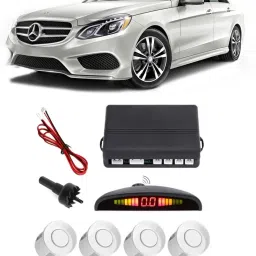 GS385 Silver Car Reverse Parking Sensor with LED Display 4 Sensor G385 Parking Sensor-image-2