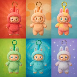 Labubu Doll Original 3rd Generation Labubu Monster Plush Toy(Random Color -1 PC) - 17 cm-15