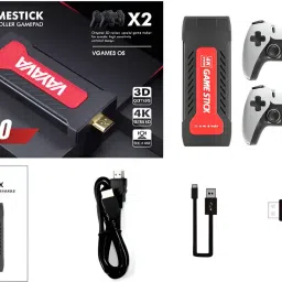 HG WORLD GD30 Retro GameStick Console 4k 2.4G Dual Wireless Sup Game Box Video Game ForTV With Plug & Play, Gaming Consoles For TV Video Game Handheld 64 GB with HDMI Output 40+ Emulator, Video Game Hand tv With TV Game Set, Best Gift All Ages-9