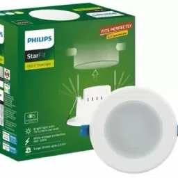 philips Starfit 10 watt Concealed JB LED downlighter (Cool Day Light, Pack of 10) Ceiling Light Ceiling Lamp image 2