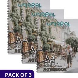Set of 3 A4 Notebook UNRULED 200 Pages-picture-2