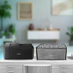 LoomStar Pixma E4270 / E4570 All-in-One Ink Efficient Printer Zebra Print Printer Cover image 3