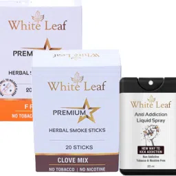 Ayurvedic Herbal Cigarette Frutta, Clove Flavoured With 20ml Anti Addiction Shot Smoking Cessations-image-18