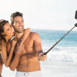 POZUB PZBL03 Selfie Stick Tripod With Fill Light Wireless Bluetooth Detachable Remote, 360°Rotation, Selfie Stick And Stand R1S With Flash Light And Remote Control Selfie Stick Extendable Stick Mini Tripod With Detachable Remote For Smart Selfie Phone Holder Best Use For Make Videos Compatible With Mobiles Video Stand In Gimbal Stabilizer, |In Mobile Holder For Hand| Stand For Online Classes Tripod, Monopod, Monopod Kit, Tripod Ball Head, Tripod Bracket, Tripod Clamp, Tripod Kit image 4