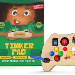 Montessori Tinker Pad Busy Board With Led Light & Switch for Kids-image-23