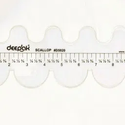 bharatss Tailoring Scallop Shaped Scale, Pattern Drafting Tool for Garment Design Drafting Kit image 2