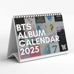 BTS Desk Calendar with Notes section with BTS Photos for Army Fans | CAL-25-2 2025 Table Calendar-18
