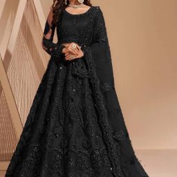 Embroidered Semi Stitched Lehenga Choli-image-93