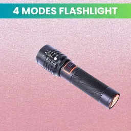 Rechargeable Torch Light, Telescopic Zoom, Ultra Bright LED Flashlight X146 Torch-image-49
