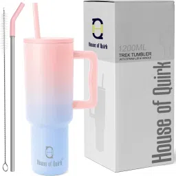 Stainless Steel Vacuum Double Insulated Tumbler with Handle and Straw 1200ML 1200 ml Bottle-image-56