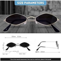 shade house UV Protection, Gradient, Polarized Oval, Rectangular Sunglasses (Free Size) image 3
