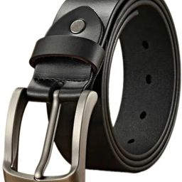 Men Formal Black Genuine Leather Belt-image-54