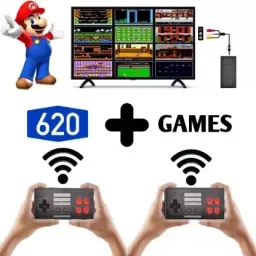 CHG Wireless Game Box ( 600 Games in Built) AV-Out TV Video Game Players356 Limited Edition-33