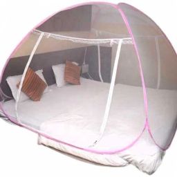 Polyester Kids Washable folding mosquito net Single bed Canopy Twist pattern heavy quality Mosquito Net-24