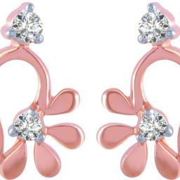 PC Chandra Jewellers Rose Gold 18kt Stud Earring-image-61