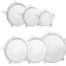 Home Set of 6, Silicon Vaccum Lids,Microwave Safe 8 inch Lid Set-image-13