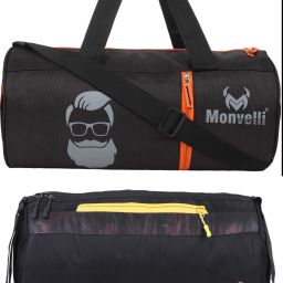 20 L Gym Duffel Bag - GYM DUFFLE BAG FOR INDOOR OUTDOOR SPORTS - Black, Black-image-87