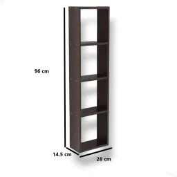 allie wood Practical Board Engineered Wood Open Book Shelf image 5