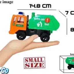 shinsei Pull Back Spring Action Garbage Clean Up City Truck Vehicle Toy image 3