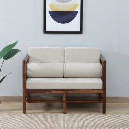 woodsworth from pepperfry Corinth Sheesham Wood 2 Seater Sofa In Provincial Teak Finish-picture-32