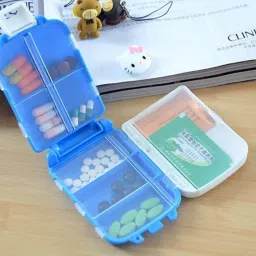 1Pc Medicine Box Mini Vitamin Pill Tablet Case Organizer Folca Medicine Pill Box manual pill storage-17