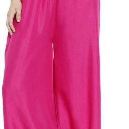 Women Regular Fit Pink Cotton Blend Trousers-image-57