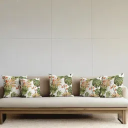 ambbi collections Multicolor Satin Floral 16x16 inches Cushion Covers (Pack of 5)-picture-20