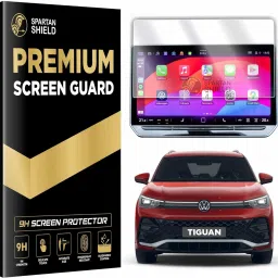 spartan shield Screen Guard for VOLKSWAGEN TIGUAN R-LINE 2025 || 12.9 Inch Infotainment Touchscreen || New VW TiguanR 9H Digital Touchscreen Protector || Car Display Accessories [Not Tempered Glass]-37